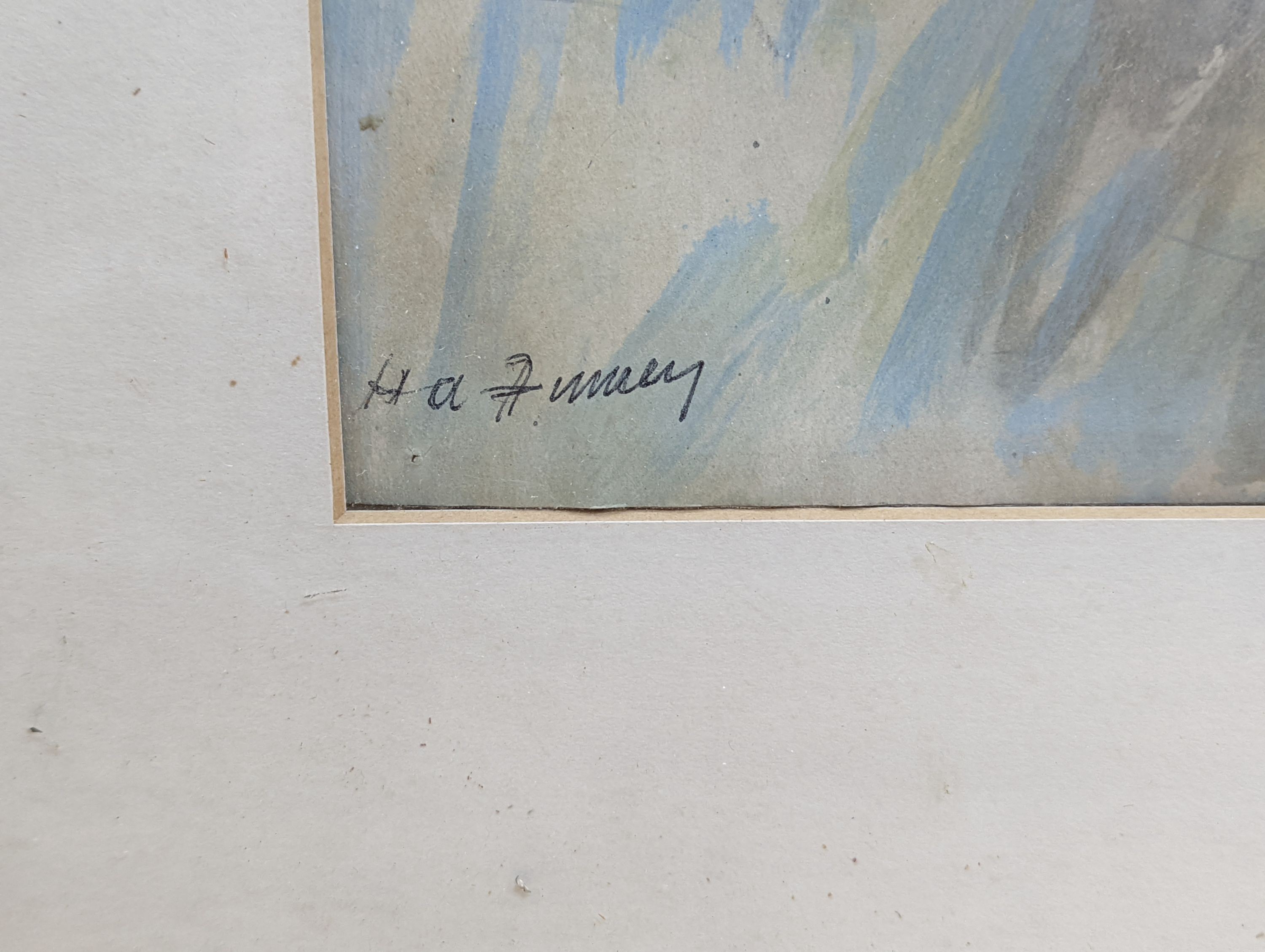 Hubert Arthur Finney (1905-1991), watercolour, Skaters in winter, signed, 41 x 57cm
